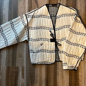 Zara quilted Japanese style jacket size xs